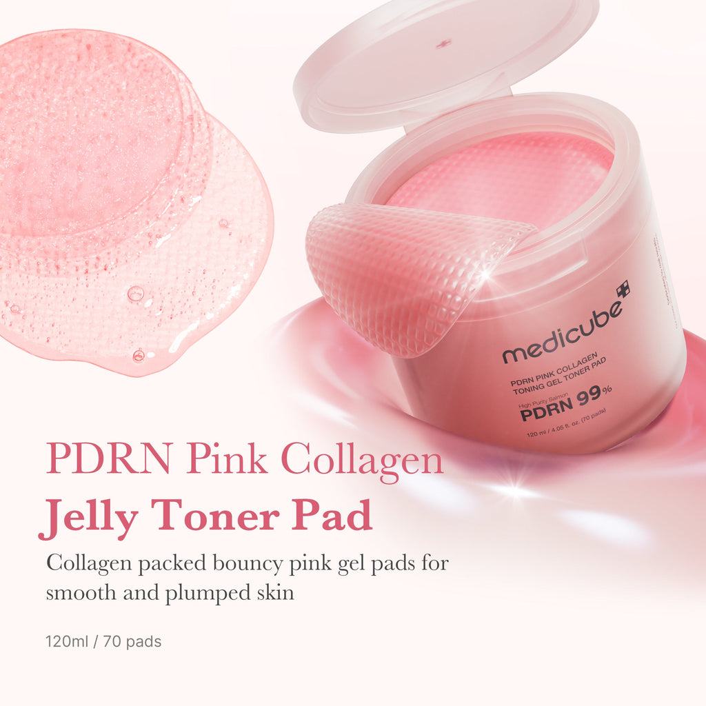PDRN Pink Collagen Gel Toner Pad – geöffnet